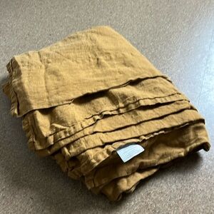 Parachute Home Linen twin xl flat Sheet Ochre